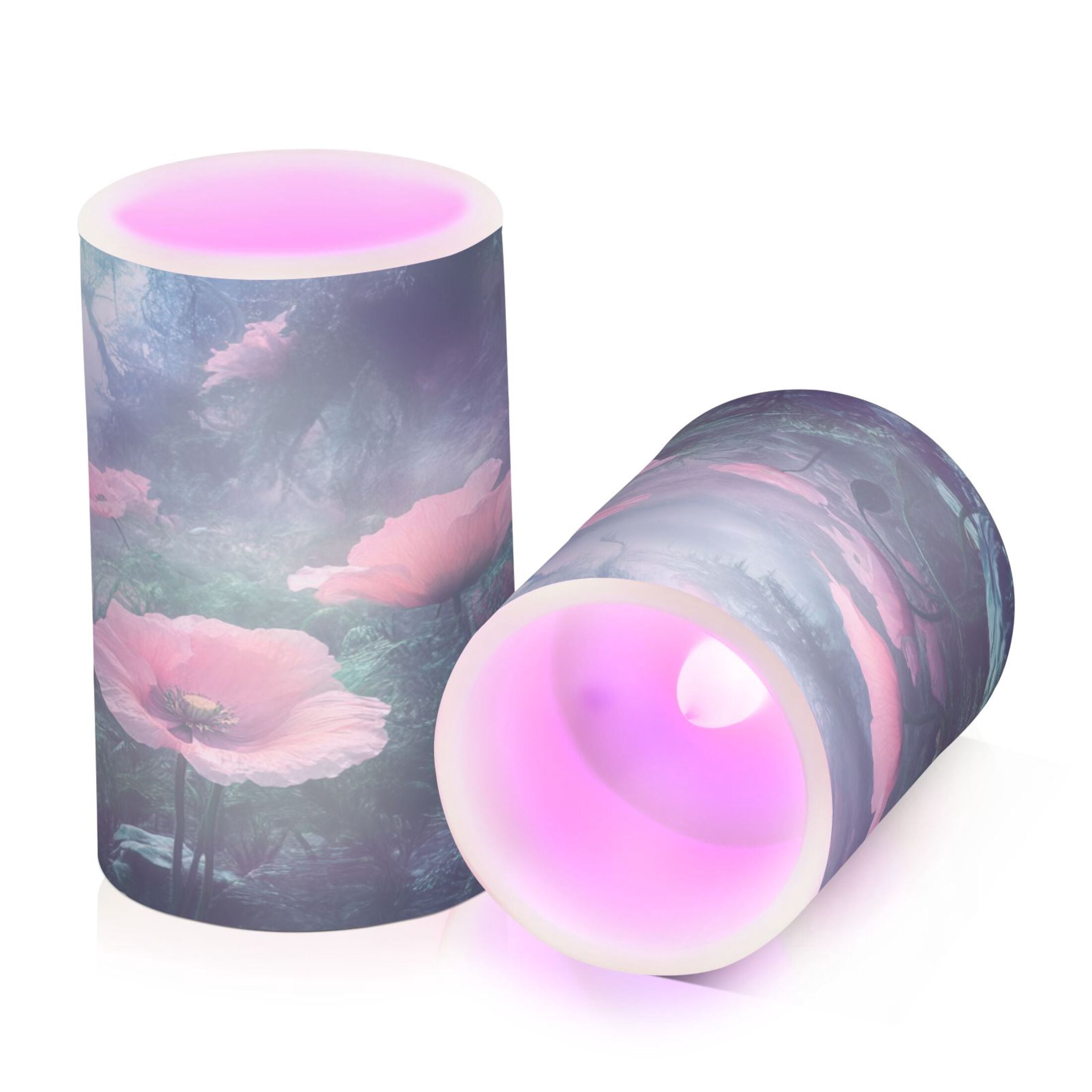 2 PCS Flameless Candles with Remote Timer LED Battery Operated Flickering Candle Light for Wedding Table Home Decoration Gifts Surreal Garden