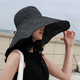 thumbnail image 3 of Sombrero de sol para mujer, de ala ancha, con protección solar UPF 50+, plegable, para playa, para verano, 3 of 5