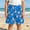Blue, variant on Kids Soccer Ice Cream Print Shorts Elastic Waist Beach Swim Trunks Sizes 100 160 Fit Ages 2 14