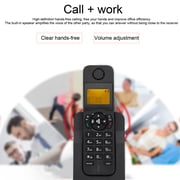 Cordless Phone with Caller ID, HandsFree Call Home Phone with Big Buttons, Speakerphone, LED Display Telephone for Home, Office, Hotel (Black)