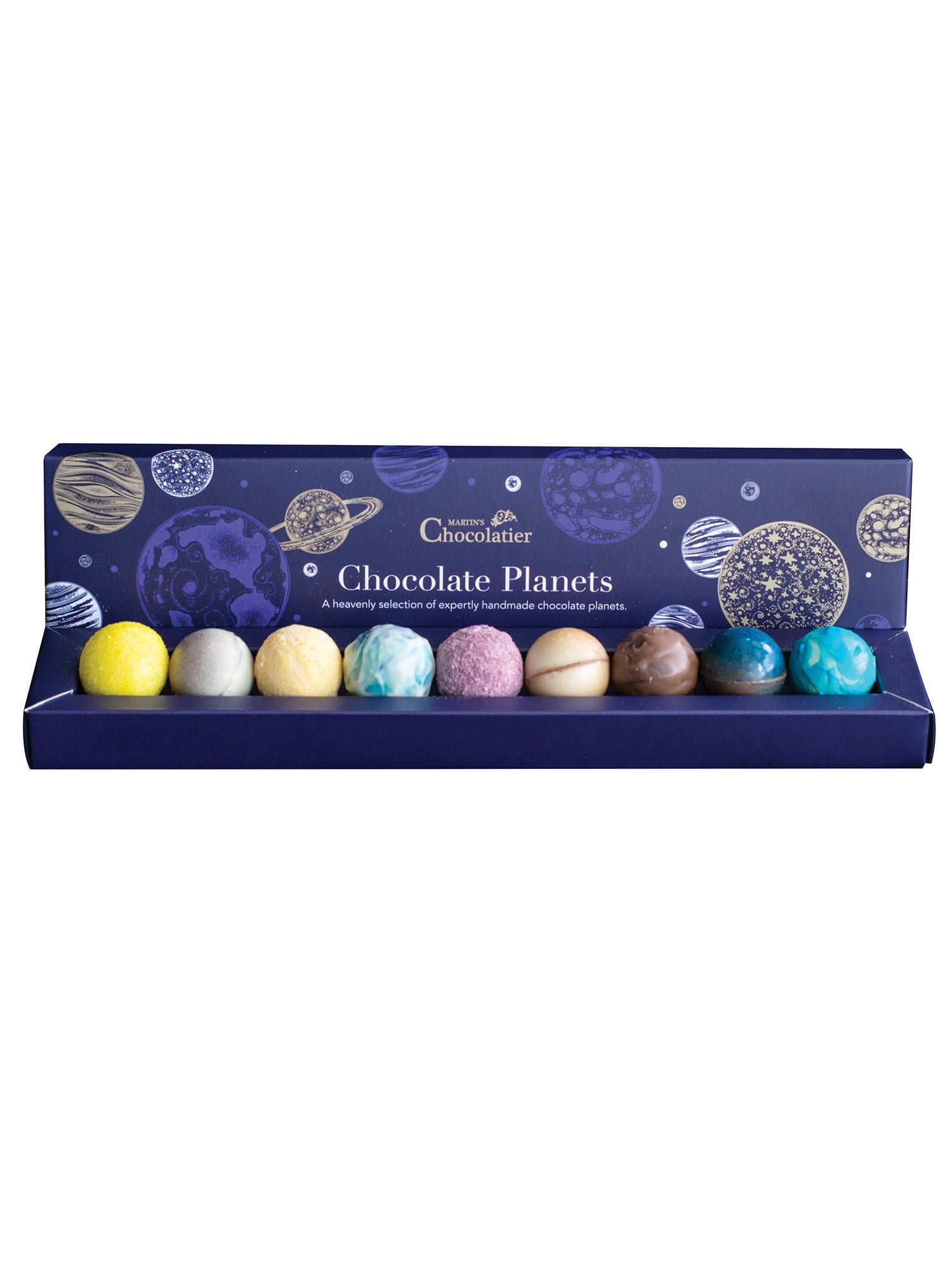 Solar System Chocolates Set of 8 BonBons, Gourmet Candy