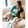 thumbnail image 3 of LazyOne Pajamas for Women, Cute Pajama Pants and Top Separates, Fetching Tired Dog Green, Large, 3 of 4