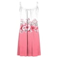 thumbnail image 6 of Women's Summer Boho Midi A-Line Dress Spaghetti Strap Sleeveless Tropical Palm Tree Print Flowy Beach Sun Dress Casual Vacation Holiday Apparel, 6 of 7