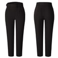 thumbnail image 2 of Akiihool Women Pants Casual Work Women's Joggers High Waisted with Zipper Pockets Tapered Workout Pants for Women (Black,M), 2 of 5
