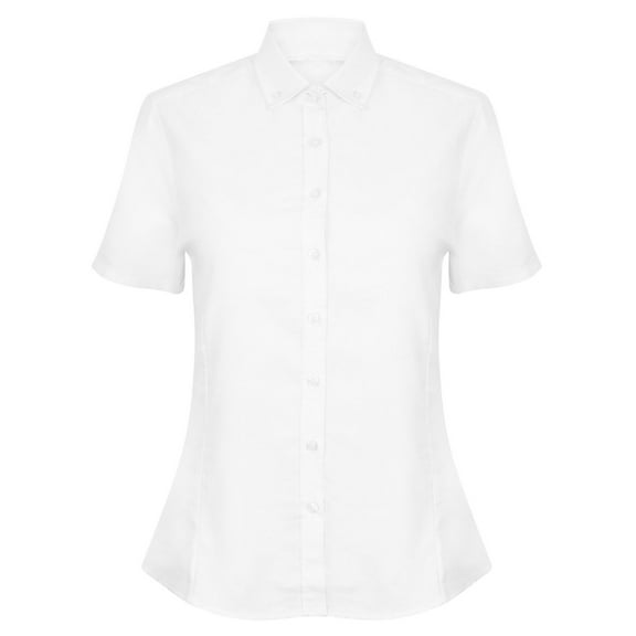 Henbury Womens Modern Short Sleeve Oxford Shirt