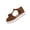 Brown, variant on VerPetridure Women's Sandals Summer Casual Tassel Baotou Hollow T-shaped Platform Shoes Suede Buckle Sandals