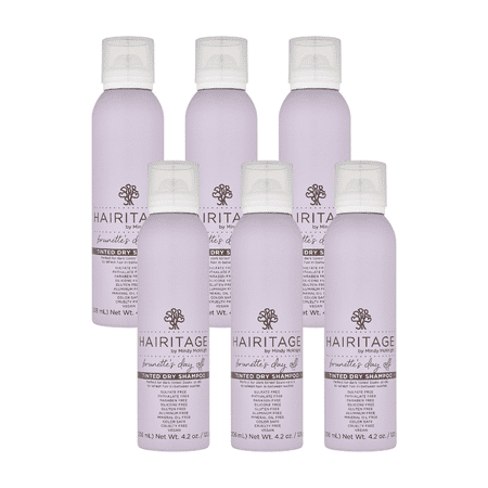 Hairitage Brunettes’ Day Off Tinted Dry Shampoo, 4.2 oz (Pack of 6)