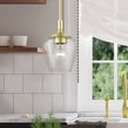 thumbnail image 4 of 46721-12 Livex Lighting Willow - 1 Light Pendant In Transitional Style-16.5 Inches Tall and 5.75 Inches Wide-Satin Brass Finish    -Traditional, 4 of 11