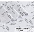 thumbnail image 4 of Sábanas de franela RUVANTI Fisherman's Tale, 100% algodón, tamaño king, 4 of 8