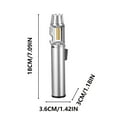 thumbnail image 2 of JGJJUGN Adjustable Windproof Rechargeable Lighter | Portable Metal Torch | BBQ, Fireplace, Candle Flame Igniter | High-Temperature Butane Tool | Perfect for Outdoor Cooking & Crafting, 2 of 6