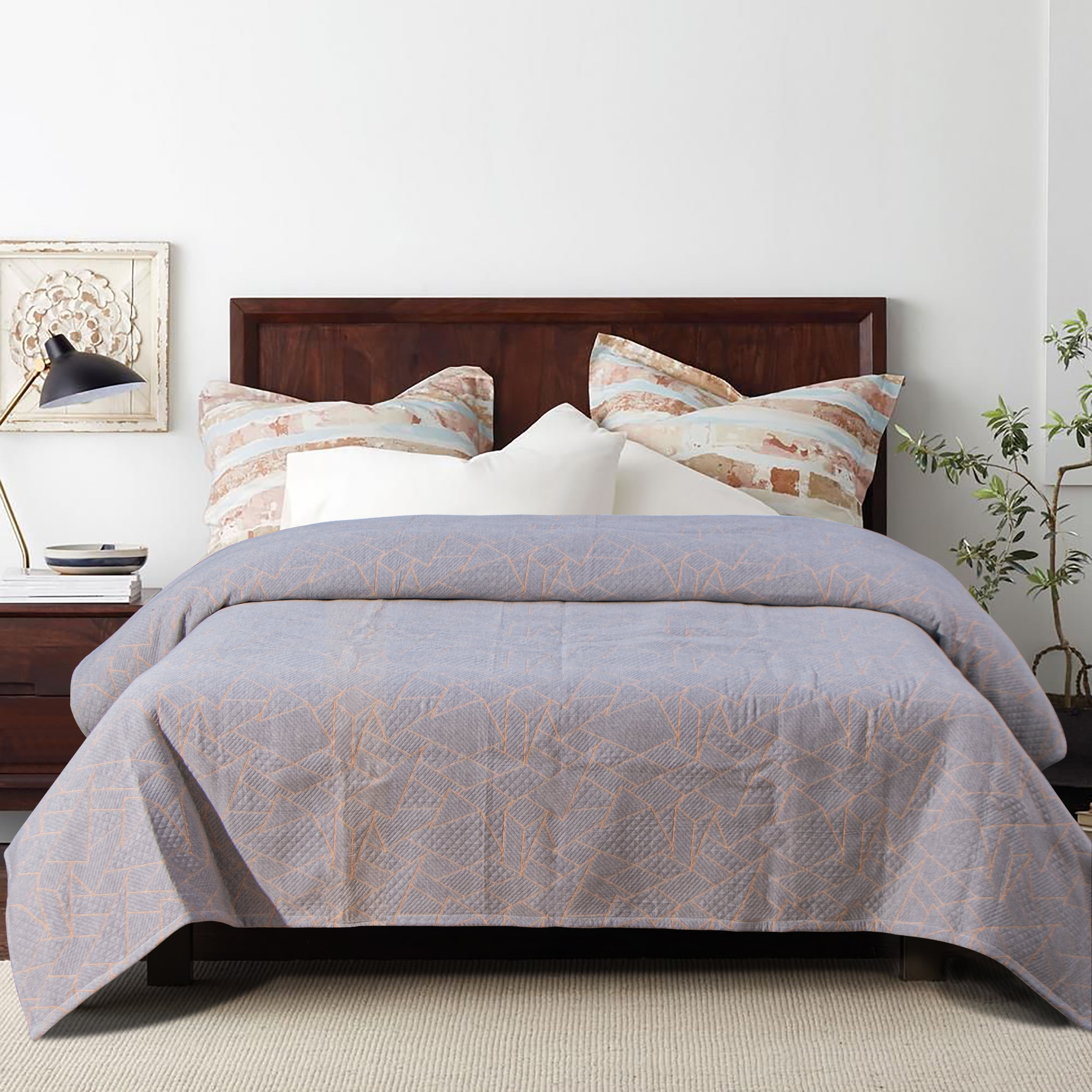 NTBAY 3 Layers Cotton Muslin King Bed Blanket, Super Soft Breathable