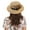 Khaki, variant on ZSQDM Women's Flat Top Hat Casual Straw Hat Women's Sun Visor Hat Outdoor Sun Hat Women beanie Hat with Fans Solar Power Sun Hats Caps for Women