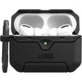 thumbnail image 4 of UAG Designed for AirPods Pro 3rd Gen Case, Rugged Military Grade Drop Proof Protective Cover with Detachable Carabiner Clip & Secure Lip Closure, Scout Black, 4 of 5