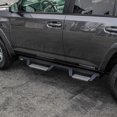 thumbnail image 3 of Westin Automotive Nerf Bar 56-138352 HDX; With Drop Down Steps; 3 Inch Square Straight; Powder Coated; Black; Stainless Steel; With Welded End Caps; Rocker Panel Mount, 3 of 14