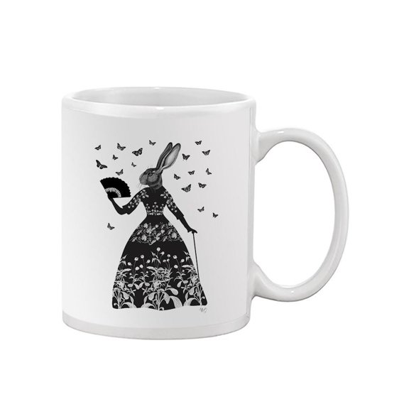 Black Rabbit Mug - Fab Funky Designs,