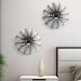 thumbnail image 6 of Longree 1PC Modern Hand Blown Gass Wall Art Platter, 12 Inch Diameter, Light Gray, 6 of 7