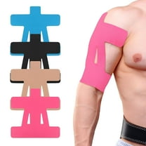 XIRQI Kinesiology Tape for Shoulder Pain Relief - Athletic Elastic Support Tape for Rotator Cuff, Posture Correction & Injury Prevention - Waterproof Latex-Free Sports Tape with Maximum Stability