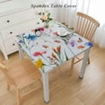 thumbnail image 2 of nygtbtfer Tablecloth, Fitted Table Cover with Elastic for Tables, Colorful Summer Table Cloth Outdoor Indoor Dinning Party Tablecloths, 2 of 7
