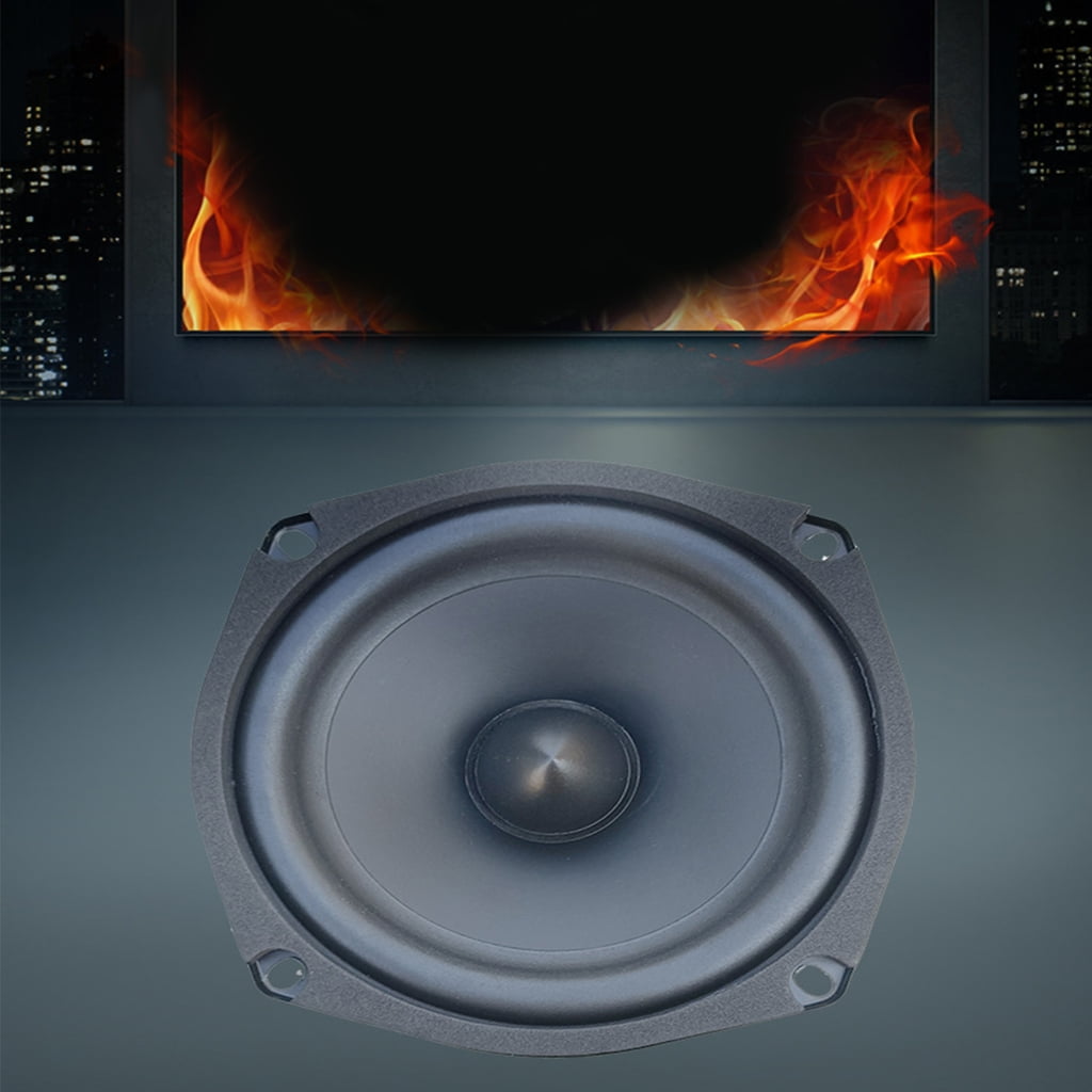 Jesscasday High Performances 5.25" Square Bass Speaker HiFi Tuned Design Metal Structure For Music Studio