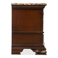 thumbnail image 4 of Furniture of America Fleura Traditional Adult 3-Drawer Nightstand, Dark Cherry and Oak, 4 of 20