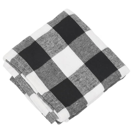 

Checkered Tablecloth Cotton Black and White Plaid Fashion Design Suitable for Family Dinner Christmas Birthday Party Table Home Decoration