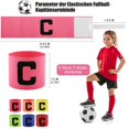 thumbnail image 5 of Lerpwige Soccer Elbow Arm Bands Leader Competition Gift Football Armband Captain Armband, 5 of 10