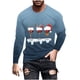 thumbnail image 2 of Blusas y camisas de manga larga y cuello redondo para hombre, camisetas casuales con estampado de moda y cuello redondo, blusas de licra de manga corta para hombre., 2 of 5