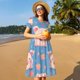 thumbnail image 4 of Easygdp Cute Pig Flowers para Vestido Transpirable de Mujer, Vestido Suelto de Manga Corta con Pliegues y Bolsillos para el Verano, 4 of 6