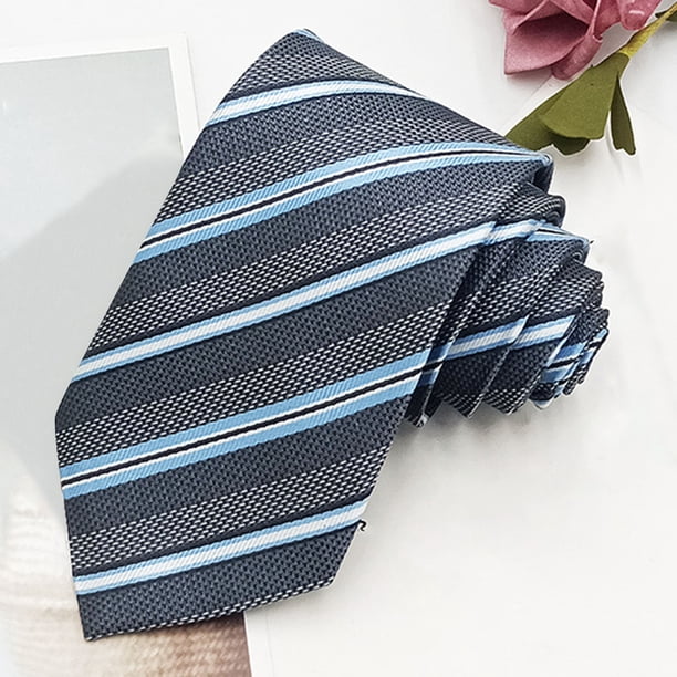 Camisa de vestir de negocios de moda para hombre, corbata de poliéster lisa de 8 cm, corbata de poliéster para hombre