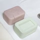 thumbnail image 4 of Caja de jabón de viaje rosa, paquete de 2 jaboneras de plástico con tapa, caja de almacenamiento de jabón fácil de limpiar para baño, ducha E, 4 of 4