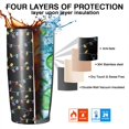 thumbnail image 7 of 20oz Tumblers Multicolor Christmas Light Pattern Stainless Steel Vacuum Insulated Double Wall Travel Tumbler Cups Mug with Lid and Straw,Cleaning Brush for Cold & Hot Drinks, 7 of 7