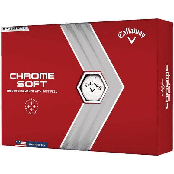 Callaway Golf 2022 Chrome Soft Golf Balls 12-pack, White