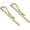 Brushed Brass, variant on Silver 80mm Money Clip (2pcs) – Metal Cash Holder Insert for Wallet, Leathercraft & DIY Accessories