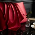 thumbnail image 5 of DISANGNI 100% Mulberry Silk Silk Pillowcase, Used for Hair and Skin, Envelope Type, Silk on one Side and Tencel on The Other Side, 1pc (red Wine, 1 pc King Size 20"x36"), 5 of 7