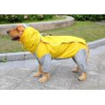 thumbnail image 3 of Chubasquero para perros grandes, reflectante, impermeable, para exteriores, chaqueta impermeable, camuflaje, poncho para mascotas, 3 of 5