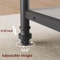 thumbnail image 6 of 47-Inch Round Dining Table for 4-6 People, Wooden Round Kitchen Table,3-Layer Modern Dinner Table with Storage Shelves & Roman Metal Legs for Dining Room, Living Room(Table Only), 6 of 8