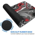 thumbnail image 6 of Grey Red Black Thick Lines&nbsp;desk Mouse Padwaterproofnon Slip&nbsp;Line Series for Office Home Work Gaminggaming Mouse PadRubber Base Mousepad with Stitched Edges 31.5x11.8inches, 6 of 7