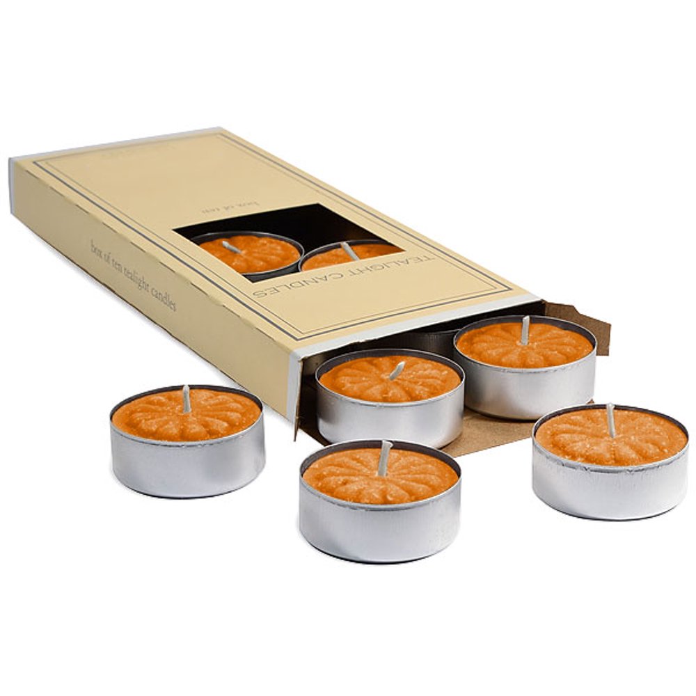 3 boxes of Spiced Pumpkin Tea Lights 10 candles per box 1.5 in
