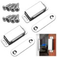 thumbnail image 3 of Pcs Magnetic Door Catch, Stainless Steel Drawer Magnet Catch Cupboard Door Magnets with Screws, Small Cabinet Door Magnetic Closer for Furniture Cabinet Bathroom Kitchen Door, 3 of 7