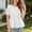 White Tops, variant on Casual Blouses For Women Summer Seasonal Puff Sleeve Tops Lightweight Relaxed Fit Short Sleeve Blouse Featuring Pleated Detail And Typography Print Trendy Shirt