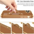 thumbnail image 4 of iPhone 11 Pro Max Case,Phone Case for iPhone 11 Pro Max,Slim Fit Soft with Adjustable Wristband Kickstand Scratch Resistant Shockproof Protective Cover for iPhone 11 Pro Max 6.5", Coffee Brown, 4 of 18