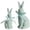 (Green, 2Pcs) #4, variant on Gold Bunny Figurine 8 Inch, Vintage Resin Rabbit Easter Decor, Spring Tabletop Ornament for Mantel & Shelf