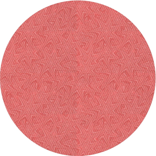 Ahgly Company Tapis d'Intérieur Lavables en Machine, Ronds, Rouges Transitionnels, Ronds de 3'