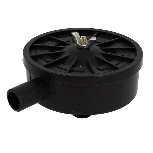 Compresor de aire, bomba de soplador, filtro silenciador de rosca macho 1/2 BSP, negro