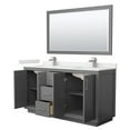 thumbnail image 4 of Wyndham Collection WCF111166DKGGTUNSM58 Icon 66" Free Standing Double Basin Vanity Set -, 4 of 7