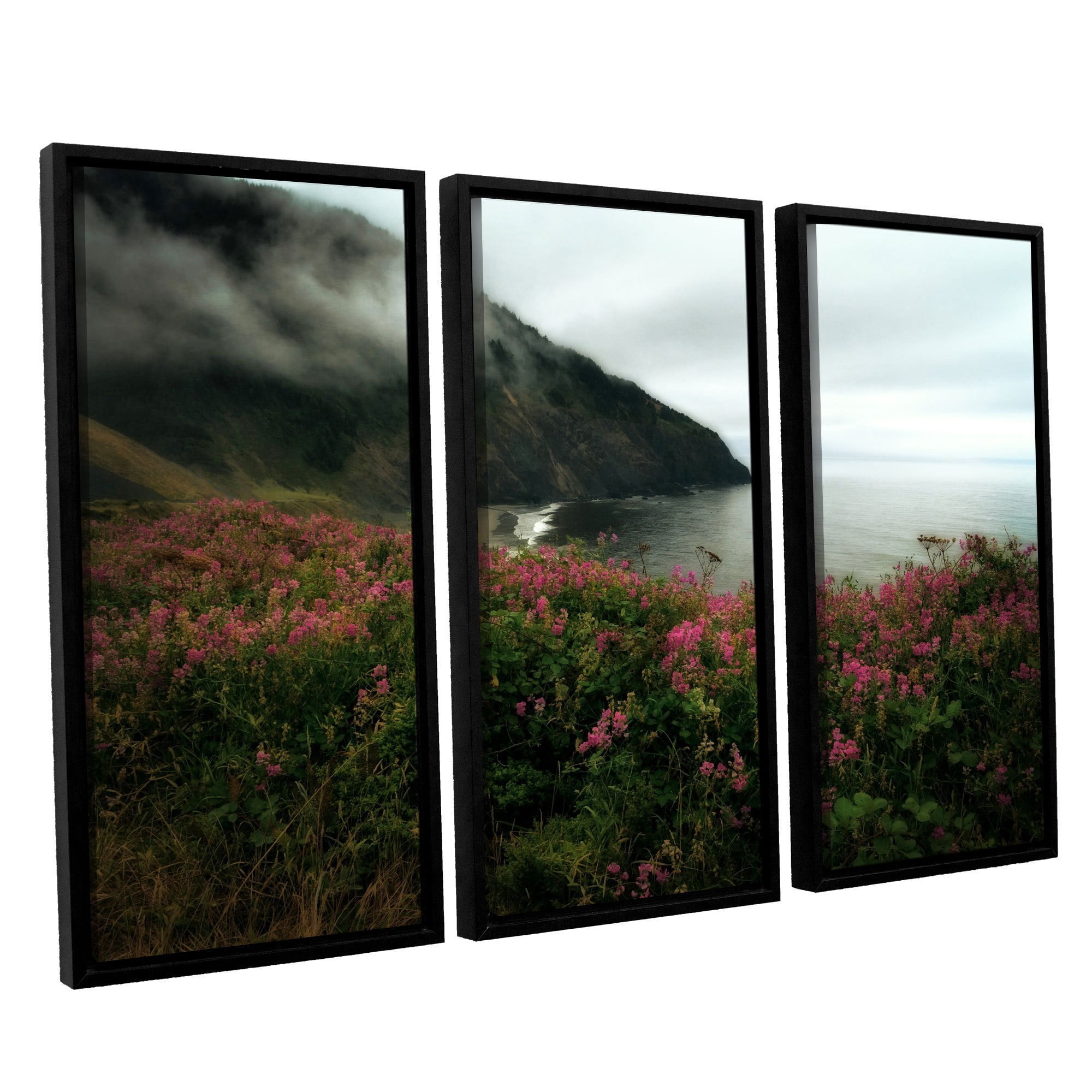 ArtWall Kevin Calkins "August in Oregon" 3-Piece Floater Framed Canvas Set