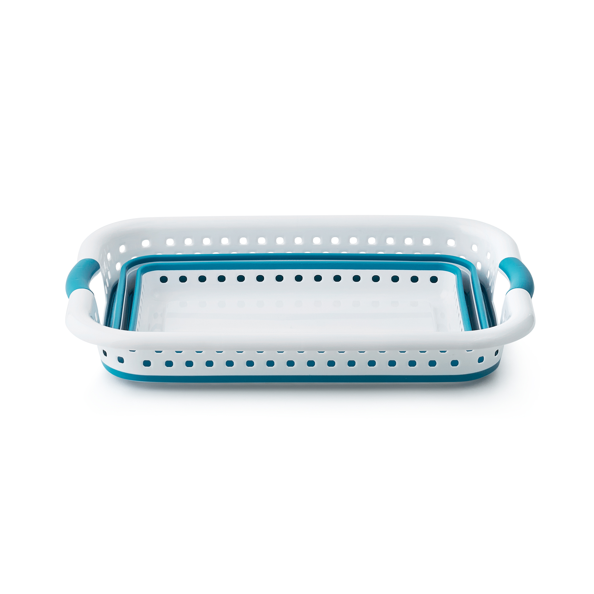 Around The Home Collapsible Laundry Baskets, Teal