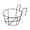 Black, variant on Hanging Railing Planter 1 Pack, Flower Pot Holder Plant Iron Rack Fence Metal Potted Stand for Balcony, Round Plant Basket Shelf Container Box for Indoor and Outdoor Use, Garden Pot Holder, 9.45"