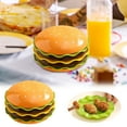 thumbnail image 2 of Christmas Decorations Stackable Hamburger Dinnerware Set Cute Tableware for Indoor and Camping Use Novelty Burger Plates Bowls Ideal for Snacks Desserts, 2 of 8