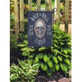 thumbnail image 2 of KDAGR Skull Rock N Roll Symbol Band Graphic Hair Concert Microphone Garden Flag Decorative Flag House Banner 28x40 inch, 2 of 2